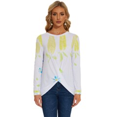 Flowers Lover T- Shirtflowers T- Shirt (10) Long Sleeve Crew Neck Pullover Top