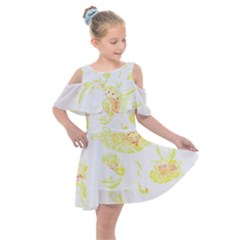 Flowers Lover T- Shirtflowers T- Shirt (11) Kids  Shoulder Cutout Chiffon Dress by maxcute