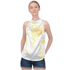 Flowers Lover T- Shirtflowers T- Shirt (11) High Neck Satin Top by maxcute