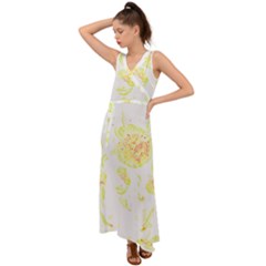 Flowers Lover T- Shirtflowers T- Shirt (11) V-neck Chiffon Maxi Dress by maxcute