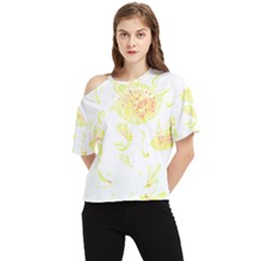 Flowers Lover T- Shirtflowers T- Shirt (11) One Shoulder Cut Out Tee by maxcute