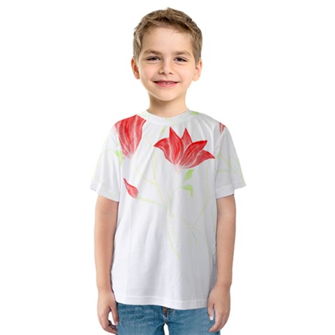 Flowers Lover T- Shirtflowers T- Shirt (2) Kids  Sport Mesh Tee by maxcute