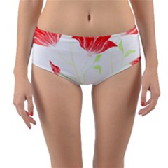 Flowers Lover T- Shirtflowers T- Shirt (2) Reversible Mid-waist Bikini Bottoms by maxcute