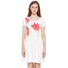 Flowers Lover T- Shirtflowers T- Shirt (2) Inside Out Cap Sleeve Dress by maxcute