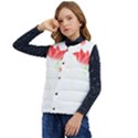 Flowers Lover T- Shirtflowers T- Shirt (2) Kid s Short Button Up Puffer Vest	 View3