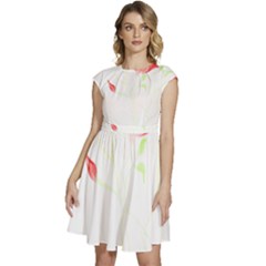 Flowers Lover T- Shirtflowers T- Shirt (2) Cap Sleeve High Waist Dress