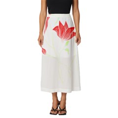 Flowers Lover T- Shirtflowers T- Shirt (2) Classic Midi Chiffon Skirt