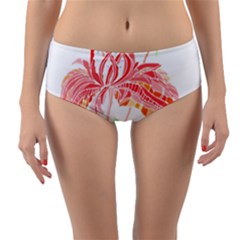 Flowers Lover T- Shirtflowers T- Shirt (3) Reversible Mid-waist Bikini Bottoms by maxcute