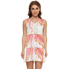 Flowers Lover T- Shirtflowers T- Shirt (3) Tiered Sleeveless Mini Dress by maxcute