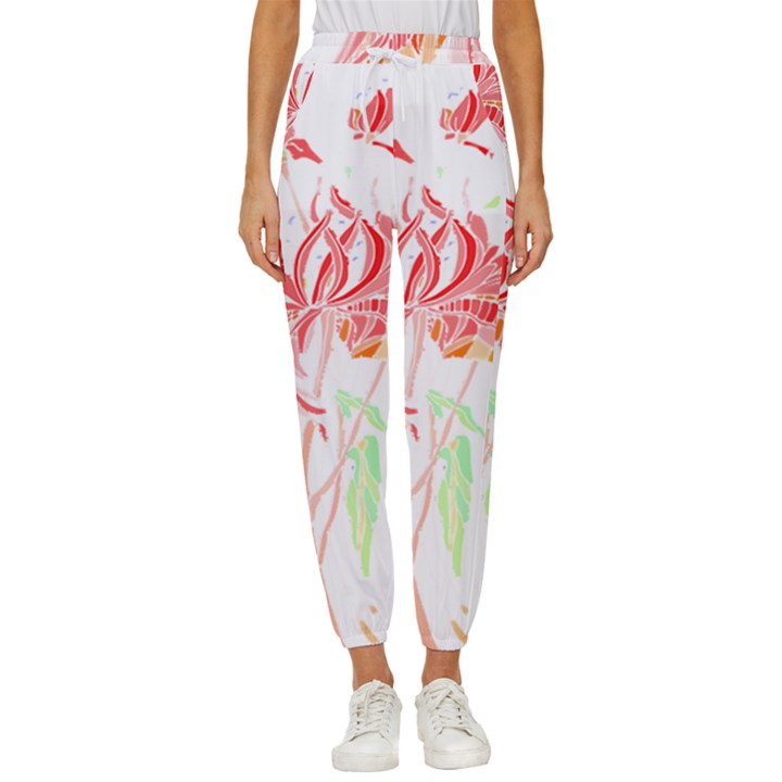 Flowers Lover T- Shirtflowers T- Shirt (3) Cropped Drawstring Pants