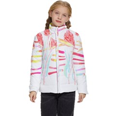 Flowers Lover T- Shirtflowers T- Shirt (4) Kids  Puffer Bubble Jacket Coat by maxcute