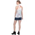 Flowers Lover T- Shirtflowers T- Shirt (4) Halter Asymmetric Satin Top View2