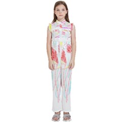 Flowers Lover T- Shirtflowers T- Shirt (4) Kids  Sleeveless Ruffle Edge Band Collar Chiffon One Piece by maxcute