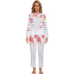 Flowers Lover T- Shirtflowers T- Shirt (4) Womens  Long Sleeve Lightweight Pajamas Set