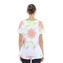 Flowers Lover T- Shirtflowers T- Shirt (5) Skirt Hem Sports Top View2