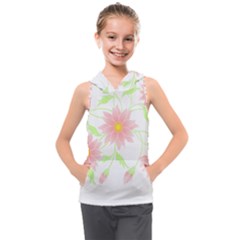 Flowers Lover T- Shirtflowers T- Shirt (5) Kids  Sleeveless Hoodie by maxcute