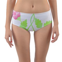 Flowers Lover T- Shirtflowers T- Shirt (6) Reversible Mid-waist Bikini Bottoms by maxcute