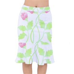 Flowers Lover T- Shirtflowers T- Shirt (6) Short Mermaid Skirt by maxcute