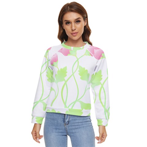 Flowers Lover T- Shirtflowers T- Shirt (6) Women s Long Sleeve Raglan Tee by maxcute