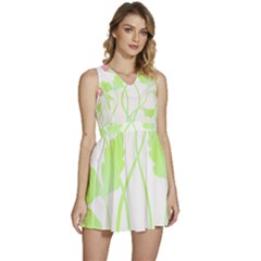 Flowers Lover T- Shirtflowers T- Shirt (6) Sleeveless High Waist Mini Dress