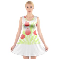 Flowers Lover T- Shirtflowers T- Shirt (7) V-neck Sleeveless Dress by maxcute