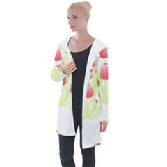 Flowers Lover T- Shirtflowers T- Shirt (7) Longline Hooded Cardigan by maxcute