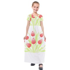 Flowers Lover T- Shirtflowers T- Shirt (7) Kids  Short Sleeve Maxi Dress by maxcute