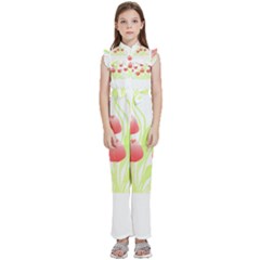 Flowers Lover T- Shirtflowers T- Shirt (7) Kids  Sleeveless Ruffle Edge Band Collar Chiffon One Piece by maxcute