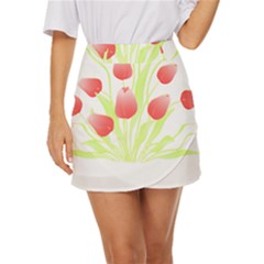 Flowers Lover T- Shirtflowers T- Shirt (7) Mini Front Wrap Skirt by maxcute