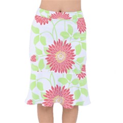 Flowers Lover T- Shirtflowers T- Shirt (8) Short Mermaid Skirt by maxcute