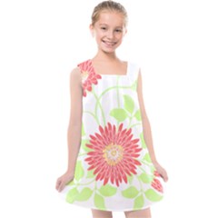 Flowers Lover T- Shirtflowers T- Shirt (8) Kids  Cross Back Dress by maxcute