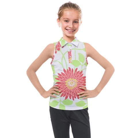 Flowers Lover T- Shirtflowers T- Shirt (8) Kids  Sleeveless Polo Tee by maxcute