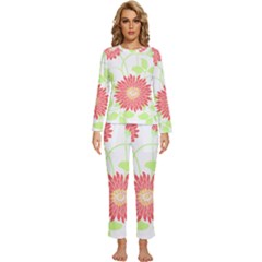 Flowers Lover T- Shirtflowers T- Shirt (8) Womens  Long Sleeve Lightweight Pajamas Set by maxcute