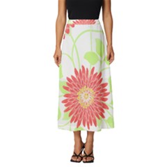 Flowers Lover T- Shirtflowers T- Shirt (8) Classic Midi Chiffon Skirt