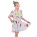 Flowers Lover T- Shirtflowers T- Shirt (9) Kids  Shoulder Cutout Chiffon Dress View1