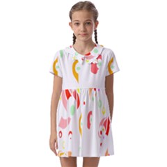 Flowers Lover T- Shirtflowers T- Shirt (9) Kids  Asymmetric Collar Dress by maxcute