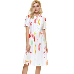 Flowers Lover T- Shirtflowers T- Shirt (9) Button Top Knee Length Dress by maxcute