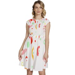 Flowers Lover T- Shirtflowers T- Shirt (9) Cap Sleeve High Waist Dress