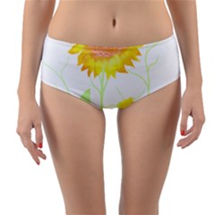 Flowers Lover T- Shirtflowers T- Shirt Reversible Mid-waist Bikini Bottoms by maxcute