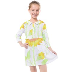 Flowers Lover T- Shirtflowers T- Shirt Kids  Quarter Sleeve Shirt Dress by maxcute