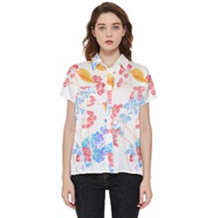 Flowers Pattern T- Shirtflower Pattern Design Drawing T- Shirt Short Sleeve Pocket Shirt by maxcute