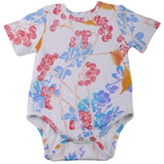 Flowers Pattern T- Shirtflower Pattern Design Drawing T- Shirt Baby Short Sleeve Bodysuit by maxcute