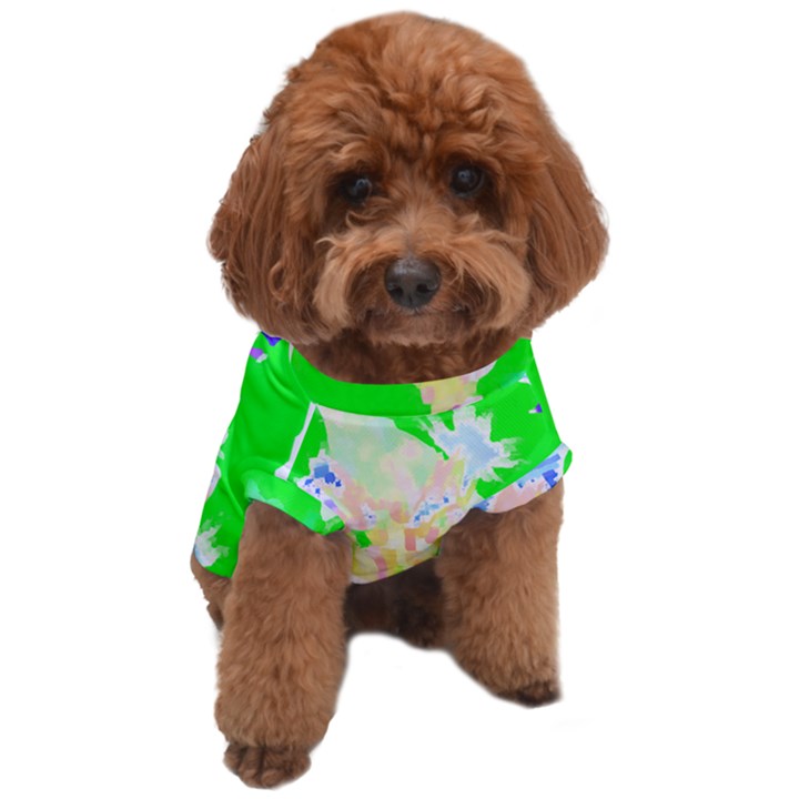 Flowers T- Shirt Abstract Flowers Dog T-Shirt