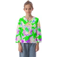 Flowers T- Shirt Abstract Flowers Kids  Sailor Shirt