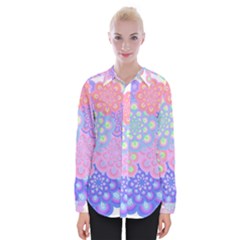 Flowers T- Shirt Flower Bouquet Pink, Purple, Blue T- Shirt Womens Long Sleeve Shirt