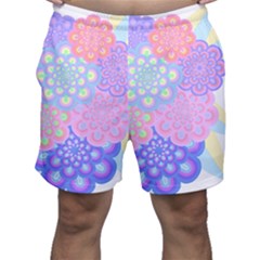 Flowers T- Shirt Flower Bouquet Pink, Purple, Blue T- Shirt Men s Shorts by maxcute