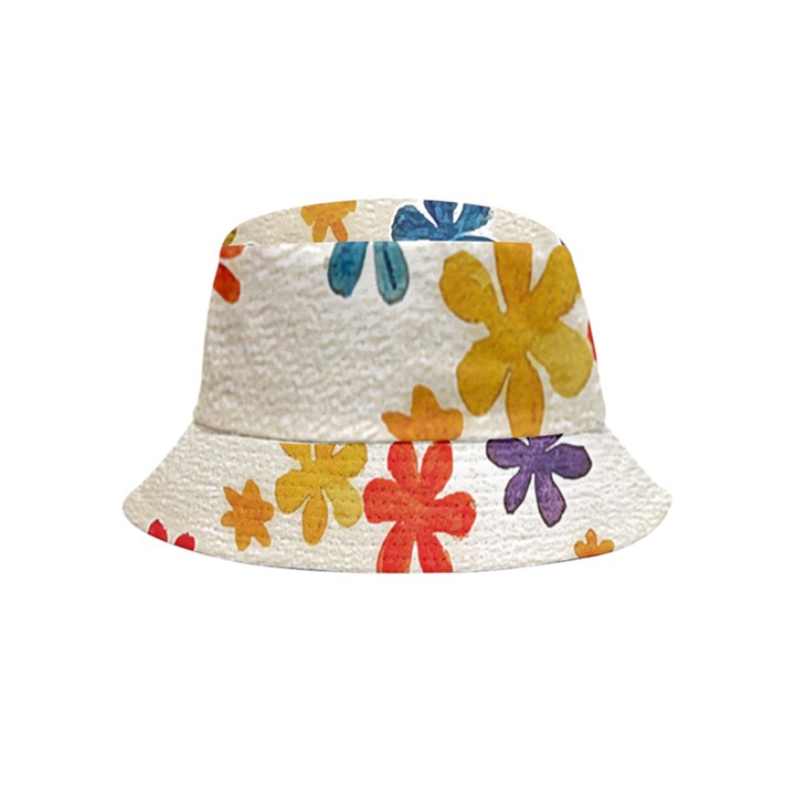 Flowers T- Shirt Flower Power T- Shirt Bucket Hat (Kids)