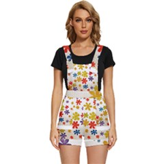 Flowers T- Shirt Flower Power T- Shirt Short Overalls by maxcute