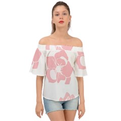 Flowers T- Shirt Flowers Pattern T- Shirt Off Shoulder Short Sleeve Top by maxcute