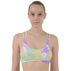 Flowers T- Shirt Just Flowers T- Shirt Line Them Up Sports Bra by maxcute